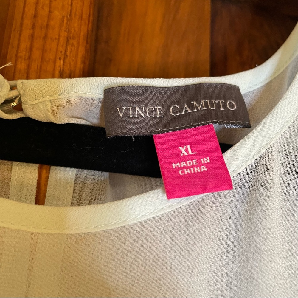 Vince Camuto asymmetrical sleeveless blouse - Picture 4 of 4